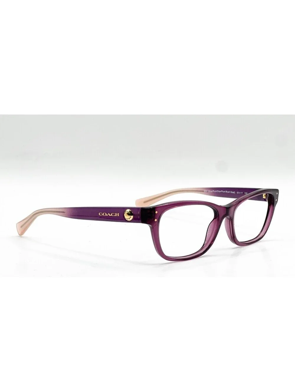 Coach HC 6082 5351 Crystal Plum Blush Gradient Eyeglass Frames 53-17-135